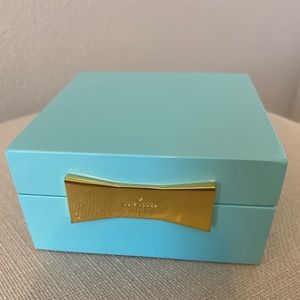 Kate Spade Lenox Garden Street Turquoise Lacquer Square Box